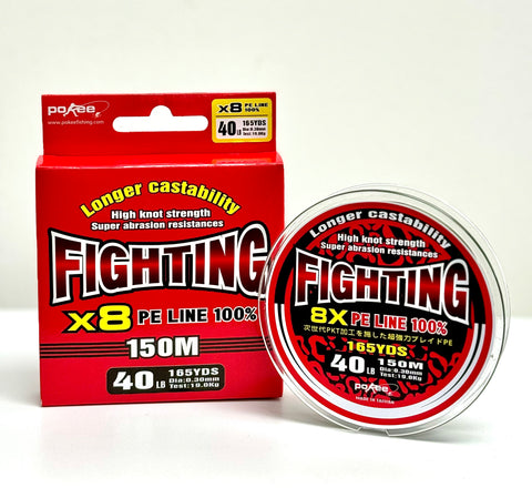 8XFIGHINT BRAIDS Fishing Line - 165 Yards (10lbs, 20lbs, 30lbs, 40lbs) - Green Olive Line