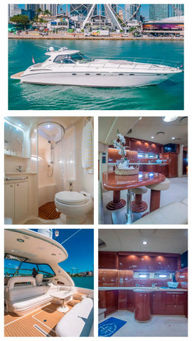 Rental Sea Ray 55” Miami yatch (Capacity max 13 people )